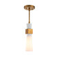 Preview: Elstead Kristy Pendelleuchte E27 Gebeiztes Gold Opal