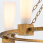 Preview: Elstead Kristy Kronleuchter E27 5-fach Gebeiztes Gold Opal