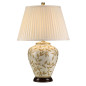 Preview: Elstead Leaves Brown Gold Tischleuchte E27 Braun und Gold Creme, Made in UK