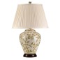 Preview: Elstead Leaves Brown Gold Tischleuchte E27 Braun und Gold Creme, Made in UK