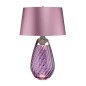 Preview: Elstead Lena Tischleuchte E27 74cm Pflaume getöntes Glas, Heather Shade Heidekraut-Farbe