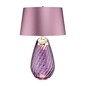 Preview: Elstead Lena Tischleuchte E27 74cm Pflaume getöntes Glas, Heather Shade Heidekraut-Farbe