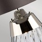 Preview: Elstead Lena Tischleuchte E27 61cm Rauchgetöntes Glas, Schiefer Farbton Schiefer