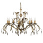 Preview: Elstead Lily Kronleuchter E14 8-fach Bronze Patina, Made in UK