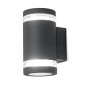Preview: Elstead Magnus LED Außen-Wandleuchte GX53 2-fach Graphit IP44