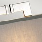 Preview: Elstead Magro Tischleuchte E27 Poliertes Nickel Hellgrau