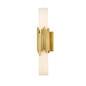 Preview: Elstead Marvele Wandleuchte G9 2-fach Gealtertes Messing Opal IP44
