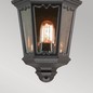 Preview: Elstead Medstead Außen-Wandleuchte E27 45cm Schwarz IP43