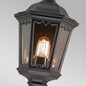 Preview: Elstead Medstead Außen-Wandleuchte E27 45cm Schwarz IP43