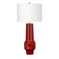 Preview: Elstead Muswell Tischleuchte E27 Rot Weiß, Made in UK
