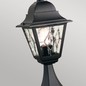Preview: Elstead Norfolk Außen-Stehleuchte E27 44cm Schwarz IP43