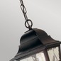 Preview: Elstead Norfolk Außen-Hängeleuchte E27 Schwarz IP43