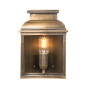 Preview: Elstead Old Bailey Außen-Wandleuchte E27 Gealtertes Messing IP44