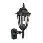 Preview: Elstead Parish Außen-Wandleuchte E27 52cm Schwarz IP44, Made in UK