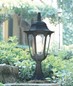 Preview: Elstead Parish Außen-Stehleuchte E27 54cm Schwarz IP44, Made in UK