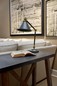 Preview: Elstead Provence Element Tischleuchte E27 Dunkelgrau, Altmessing