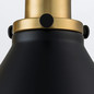Preview: Elstead Provence Wandleuchte E27 Antik-Messing und mattschwarz Schwarz