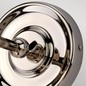Preview: Elstead Provence Wandleuchte E27 28cm Poliertes Nickel