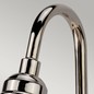 Preview: Elstead Provence Wandleuchte E27 28cm Poliertes Nickel
