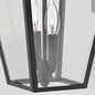 Preview: Elstead Alford Place Außen-Außenwandleuchte E14 2-fach 46cm Museum Schwarz Klar IP44