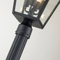 Preview: Elstead Alford Place Außen-Außenstehleuchte E14 4-fach Museum Schwarz Klar IP44