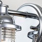 Preview: Elstead Ashland Bay Wandleuchte E27 Poliertes Chrom Klar gerippt IP44
