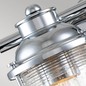 Preview: Elstead Ashland Bay Wandleuchte E27 2-fach Poliertes Chrom Klar gerippt IP44