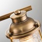 Preview: Elstead Ashland Bay Wandleuchte E27 3-fach Naturmessing Klar gerippt IP44