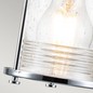 Preview: Elstead Ashland Bay Wandleuchte E27 3-fach Poliertes Chrom Klar gerippt IP44