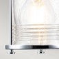 Preview: Elstead Ashland Bay Wandleuchte E27 4-fach Poliertes Chrom Klar gerippt IP44