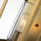 Preview: Elstead Atwater Außen-Außenwandleuchte E27 45cm Lackiertes Distressed-Messing Klar IP44 Anti-Meerwasser