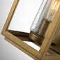 Preview: Elstead Atwater Außen-Außenwandleuchte E27 45cm Lackiertes Distressed-Messing Klar IP44 Anti-Meerwasser
