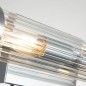 Preview: Elstead Azores Wandleuchte E14 2-fach Poliertes Chrom Klar geriffelt IP44