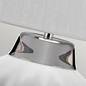 Preview: Elstead Bexley Tischleuchte E27 Weiß und poliertes Nickel Helles Elfenbein mit Silberlaminat innen