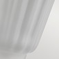 Preview: Elstead Bexley Tischleuchte E27 Weiß und poliertes Nickel Helles Elfenbein mit Silberlaminat innen