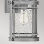 Preview: Elstead Booker Außen-Außenwandleuchte E27 38cm Industrielles Aluminium Klar IP44
