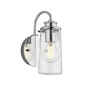 Preview: Elstead Braelyn Wandleuchte E27 Poliertes Chrom Klar IP44
