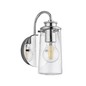 Preview: Elstead Braelyn Wandleuchte E27 Poliertes Chrom Klar IP44