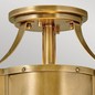 Preview: Elstead Chance Deckenleuchte E27 2-fach Heritage Messing