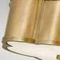 Preview: Elstead Chance Deckenleuchte E27 2-fach Heritage Messing