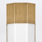 Preview: Elstead Facet  LED Wandleuchte Heritage Messing IP44