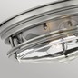 Preview: Elstead Hadrian Deckenleuchte E27 2-fach Antikes Nickel Klar IP44