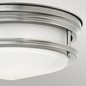 Preview: Elstead Hadrian Deckenleuchte E27 2-fach Antikes Nickel Weiß IP44