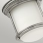 Preview: Elstead Hadrian Deckenleuchte E27 Antikes Nickel Weiß IP44