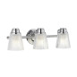 Preview: Elstead Hudson LED Wandleuchte G9 3-fach Poliertes Chrom Klar IP44