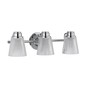 Preview: Elstead Hudson LED Wandleuchte G9 3-fach Poliertes Chrom Klar IP44