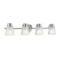 Preview: Elstead Hudson LED Wandleuchte G9 4-fach Poliertes Chrom Klar IP44