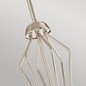 Preview: Elstead Kayva LED Kronleuchter 64cm Poliertes Nickel Klar facettiert IP44