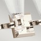 Preview: Elstead Kayva LED Wandleuchte 4-fach Poliertes Nickel Klar facettiert IP44