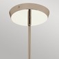 Preview: Elstead Kayva LED Kronleuchter 51cm Poliertes Nickel Klar facettiert IP44